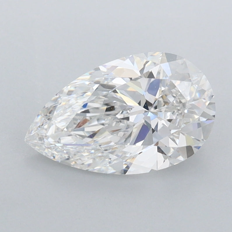 1.23 Carat Pear Shaped, Excellent Cut, E Color, IF Clarity, IGI Certified Lab Grown Diamond