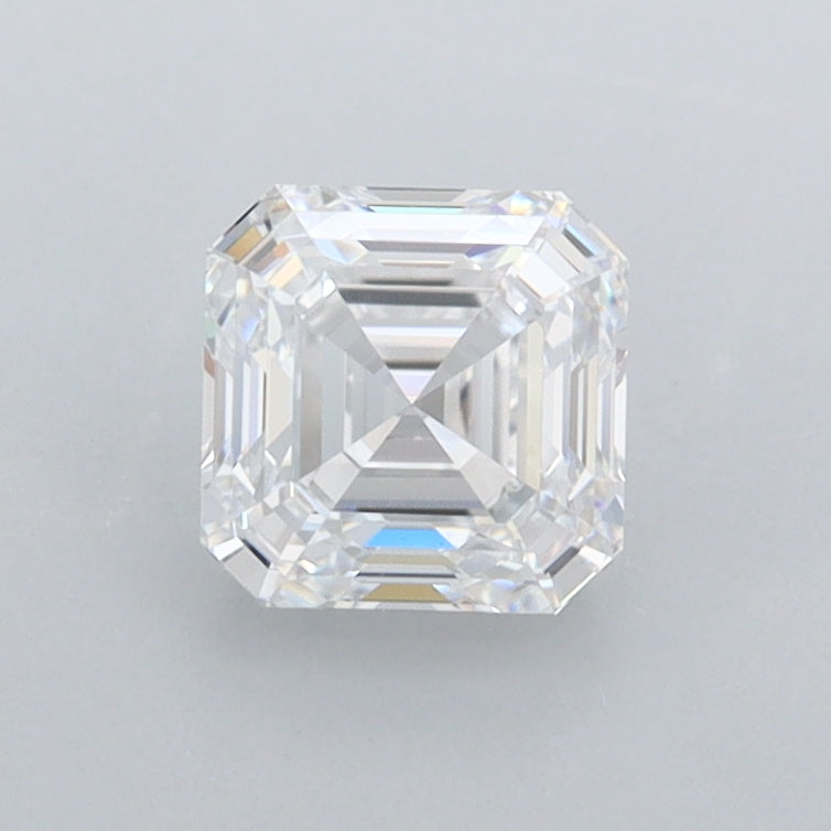 1.02 Carat Asscher Shaped, Ideal Cut, D Color, FL Clarity, IGI Certified Lab Grown Diamond