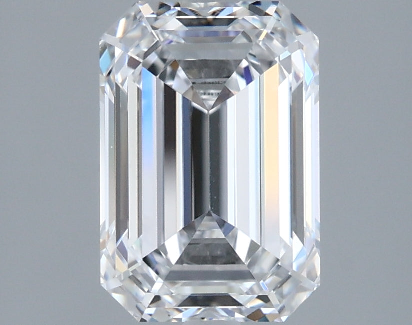 1.98 Carat Emerald Shaped, Ideal Cut, D Color, VVS1 Clarity, IGI Certified Lab Grown Diamond
