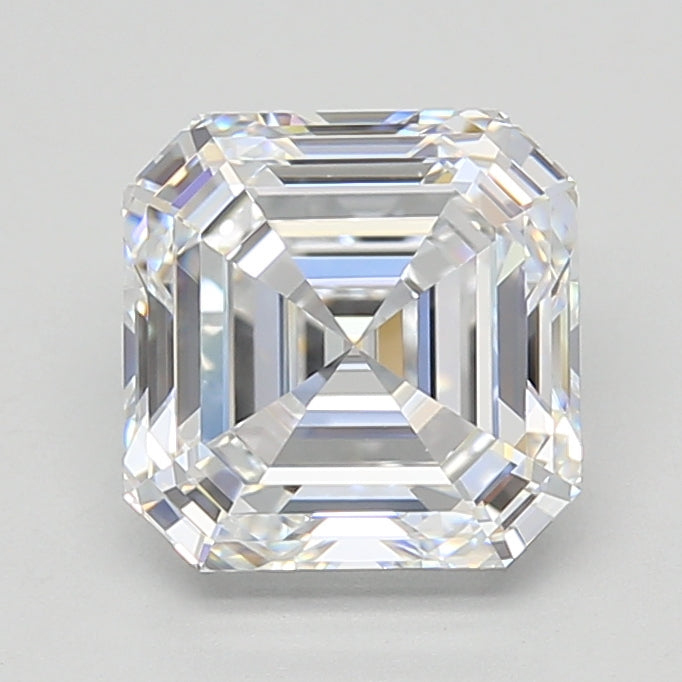 2.32 Carat Asscher Shaped, Ideal Cut, D Color, VVS1 Clarity, IGI Certified Lab Grown Diamond