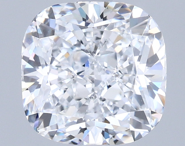 2.04 Carat Cushion Shaped, Ideal Cut, D Color, FL Clarity, IGI Certified Lab Grown Diamond