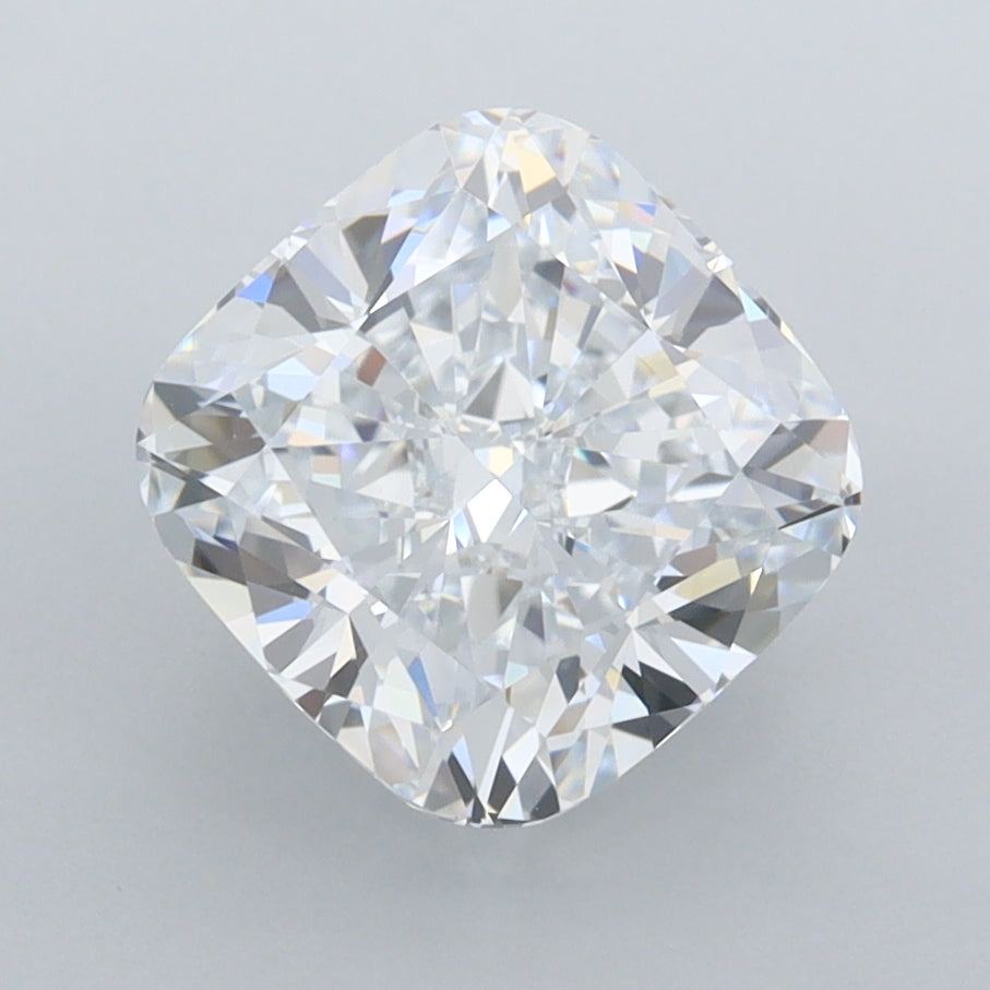 2.96 Carat Cushion Shaped, Ideal Cut, E Color, FL Clarity, IGI Certified Lab Grown Diamond