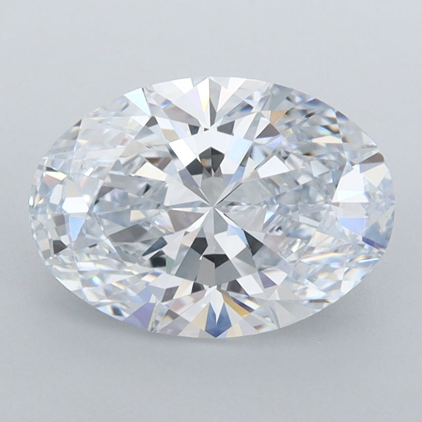 2.12 Carat Oval Shaped, Ideal Cut, E Color, FL Clarity, IGI Certified Lab Grown Diamond