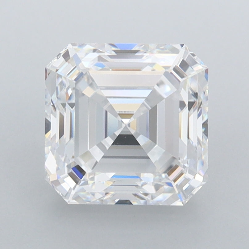2.46 Carat Asscher Shaped, Excellent Cut, D Color, FL Clarity, IGI Certified Lab Grown Diamond
