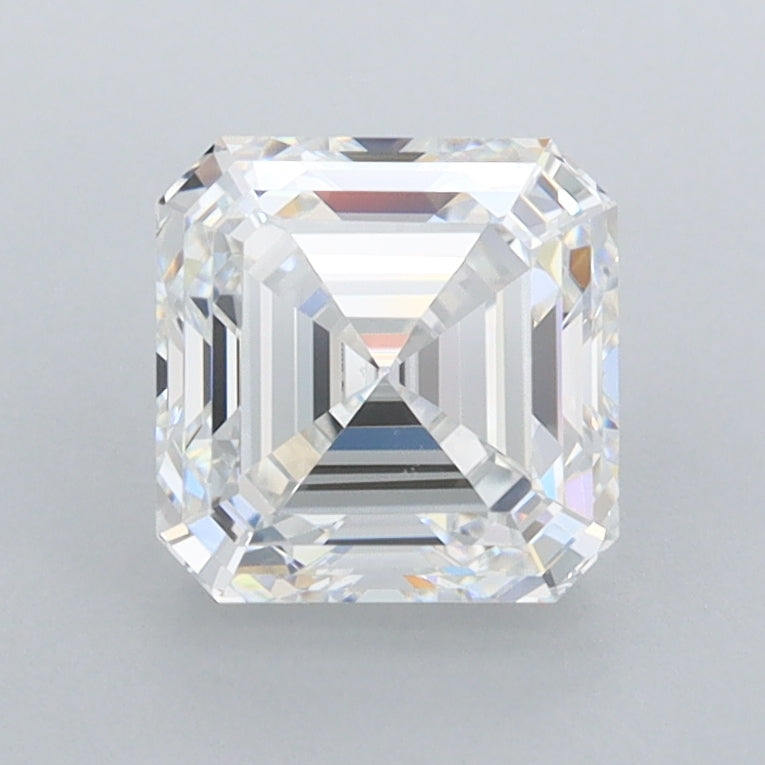 1.70 Carat Asscher Shaped, Very Good Cut, D Color, FL Clarity, IGI Certified Lab Grown Diamond