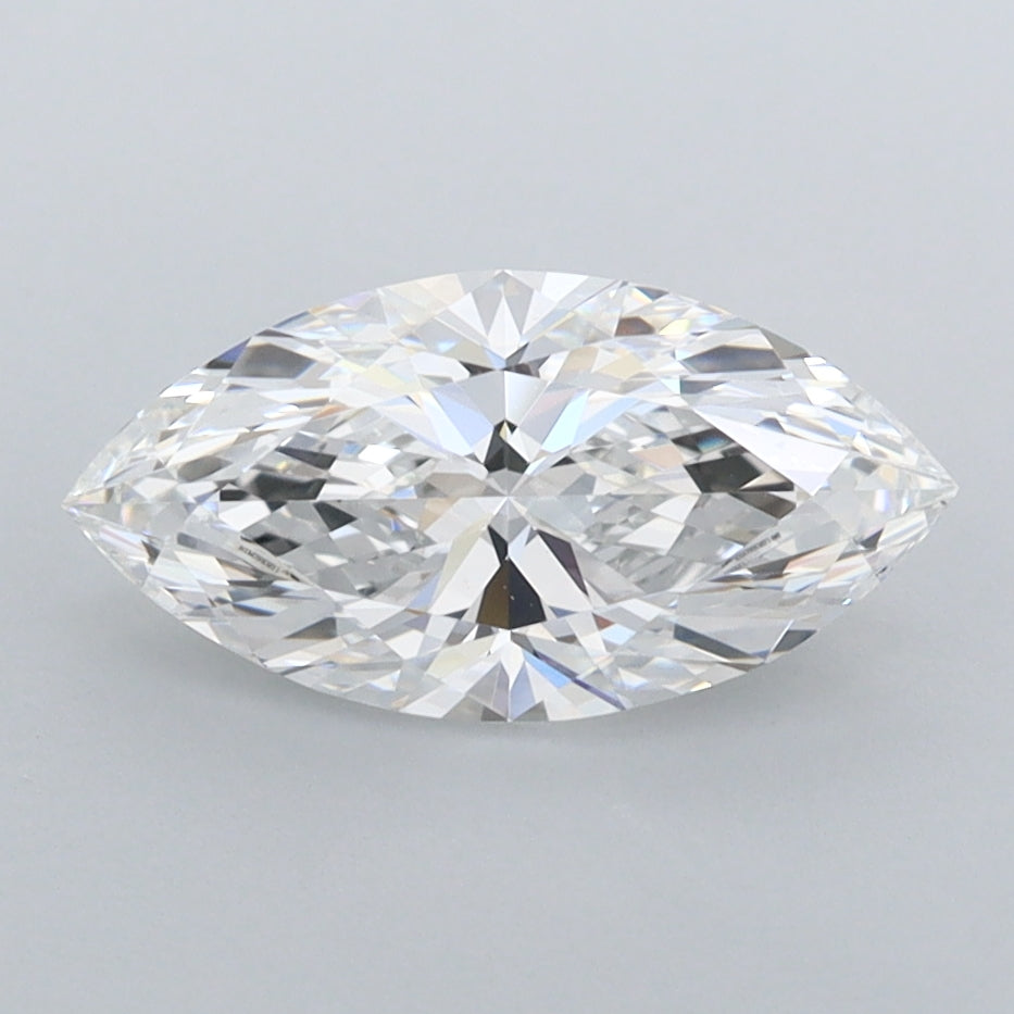 1.40 Carat Marquise Shaped, Ideal Cut, D Color, FL Clarity, IGI Certified Lab Grown Diamond