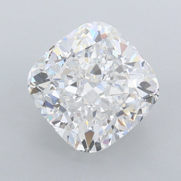 1.77 Carat Cushion Shaped, Ideal Cut, D Color, FL Clarity, IGI Certified Lab Grown Diamond