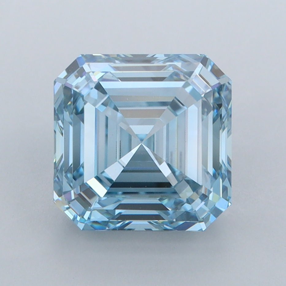 3.28 Carat Asscher Shaped, Ideal Cut, VVS1 Clarity, IGI Certified Lab Grown Diamond