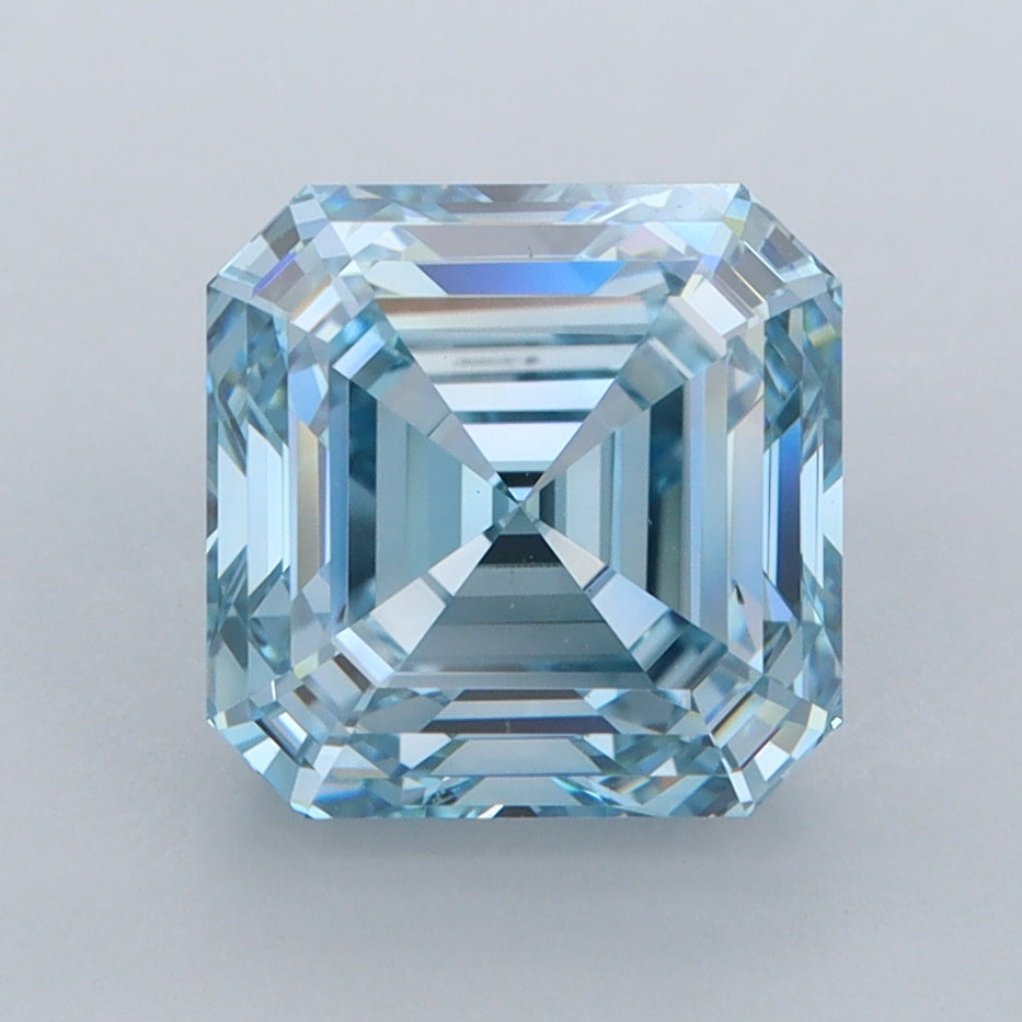 3.24 Carat Asscher Shaped, Ideal Cut, VVS1 Clarity, IGI Certified Lab Grown Diamond