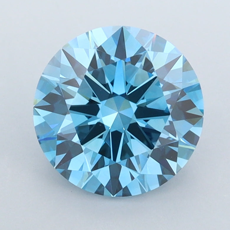 1.99 Carat Round Shaped, Ideal Cut, VVS2 Clarity, IGI Certified Lab Grown Diamond