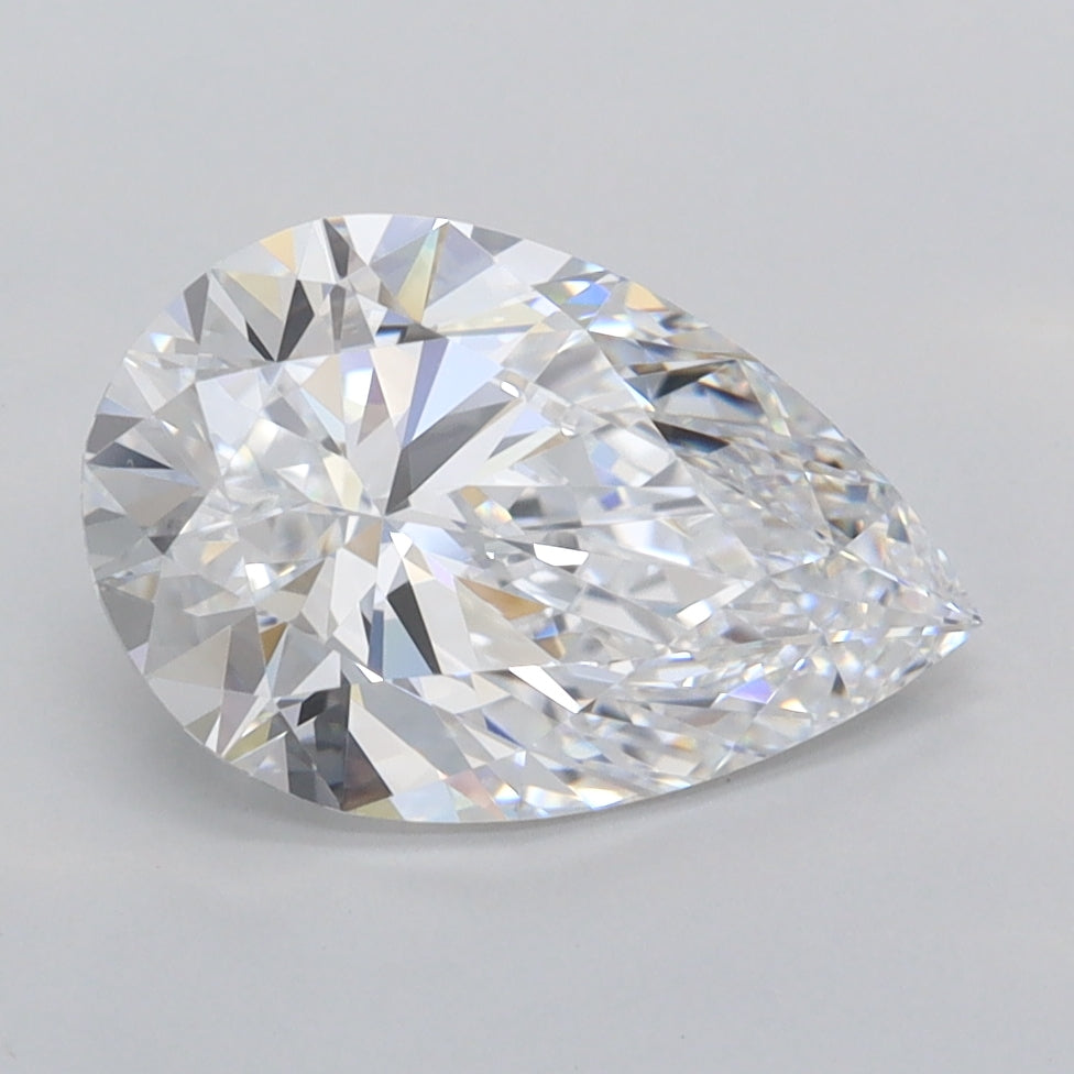 2.17 Carat Pear Shaped, Ideal Cut, D Color, VVS1 Clarity, IGI Certified Lab Grown Diamond