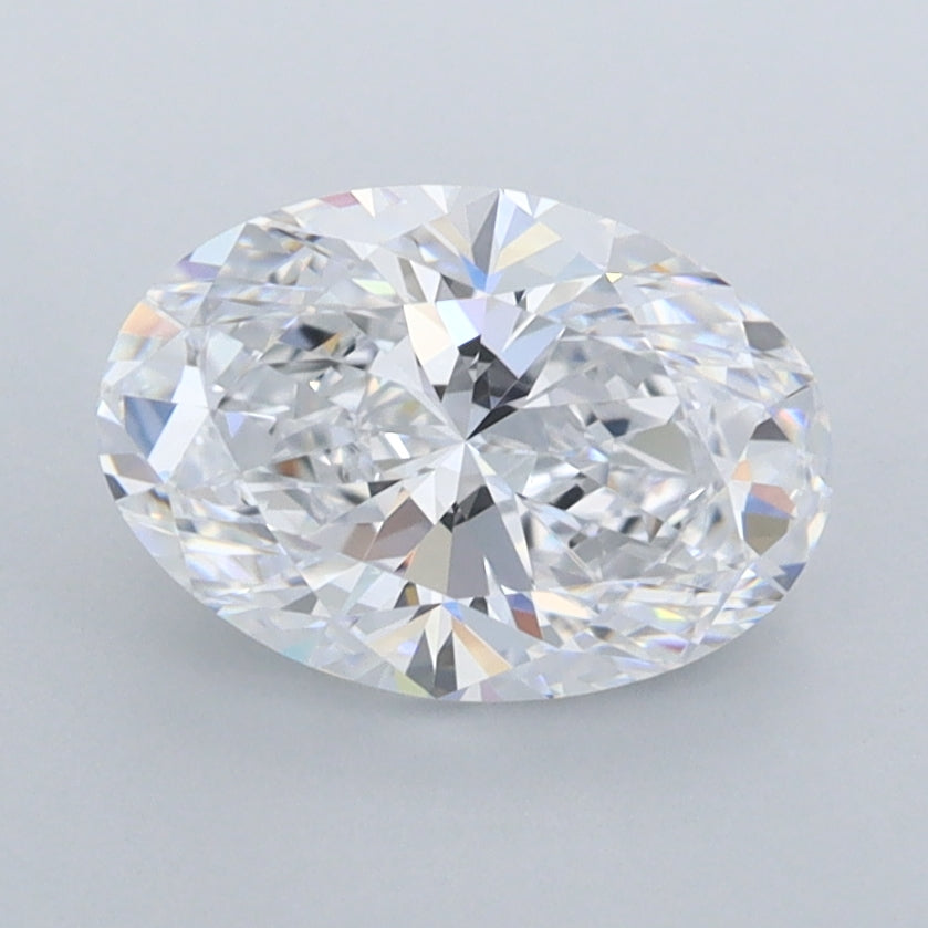 1.64 Carat Oval Shaped, Ideal Cut, D Color, FL Clarity, IGI Certified Lab Grown Diamond