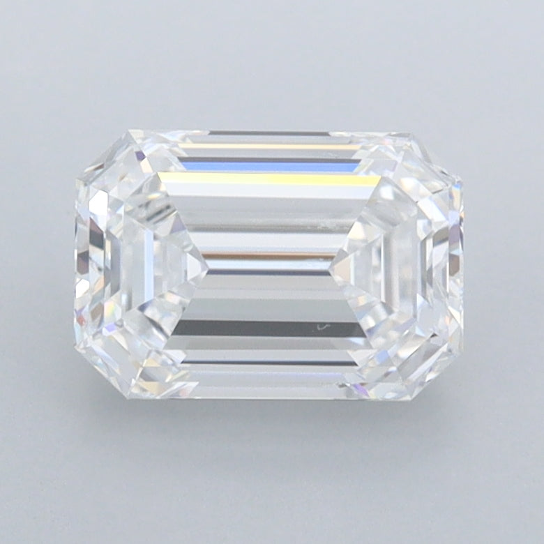 1.44 Carat Emerald Shaped, Ideal Cut, D Color, FL Clarity, IGI Certified Lab Grown Diamond