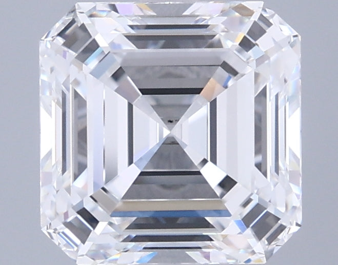 2.61 Carat Asscher Shaped, Ideal Cut, D Color, VVS1 Clarity, IGI Certified Lab Grown Diamond