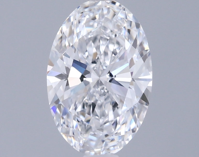 0.98 Carat Oval Shaped, Ideal Cut, D Color, VVS2 Clarity, IGI Certified Lab Grown Diamond