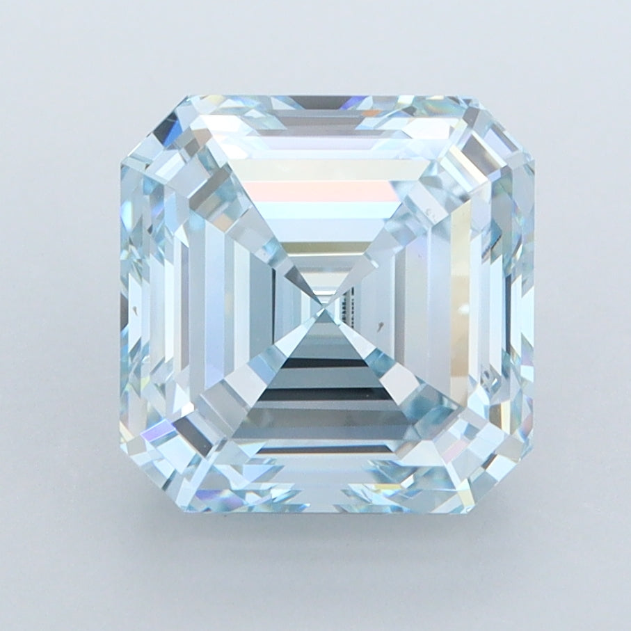3.51 Carat Asscher Shaped, Ideal Cut, VVS2 Clarity, IGI Certified Lab Grown Diamond