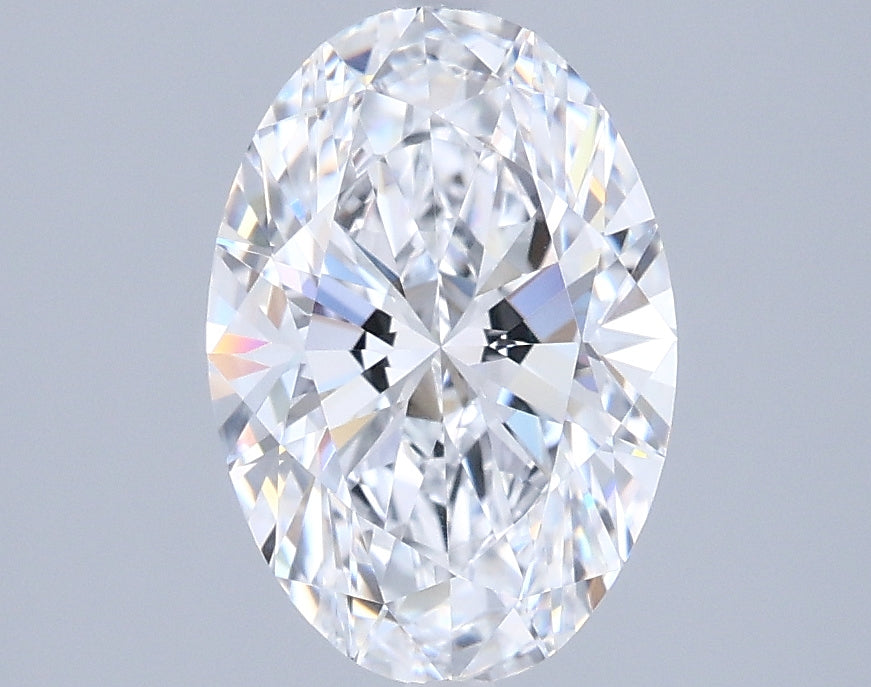 1.68 Carat Oval Shaped, Ideal Cut, D Color, VVS1 Clarity, IGI Certified Lab Grown Diamond