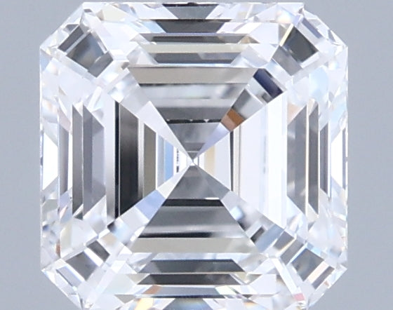 1.40 Carat Asscher Shaped, Ideal Cut, D Color, VVS1 Clarity, IGI Certified Lab Grown Diamond