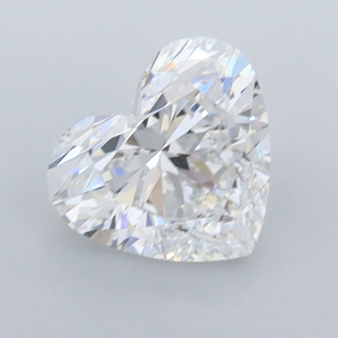 1.02 Carat Heart Shaped, Ideal Cut, D Color, VVS1 Clarity, IGI Certified Lab Grown Diamond