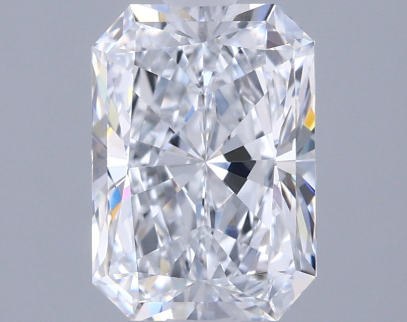 1.53 Carat Radiant Shaped, Ideal Cut, D Color, IF Clarity, IGI Certified Lab Grown Diamond