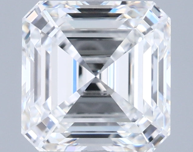 2.00 Carat Asscher Shaped, Ideal Cut, E Color, VVS1 Clarity, IGI Certified Lab Grown Diamond