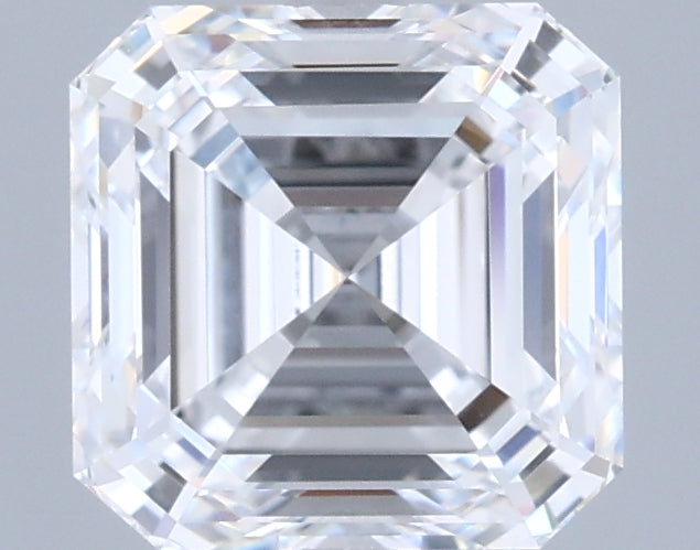 2.02 Carat Asscher Shaped, Ideal Cut, D Color, VVS1 Clarity, IGI Certified Lab Grown Diamond