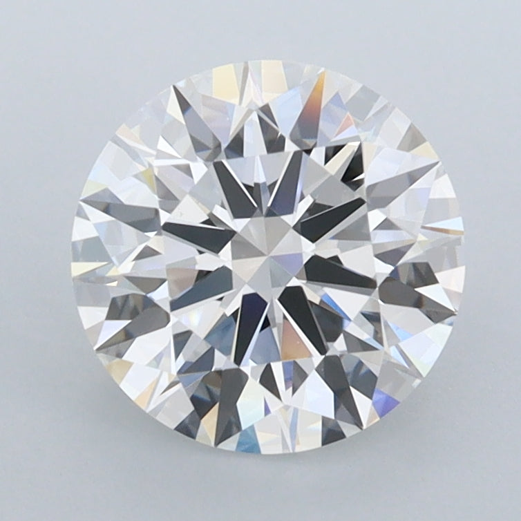 1.90 Carat Round Shaped, Ideal Cut, D Color, VVS1 Clarity, IGI Certified Lab Grown Diamond