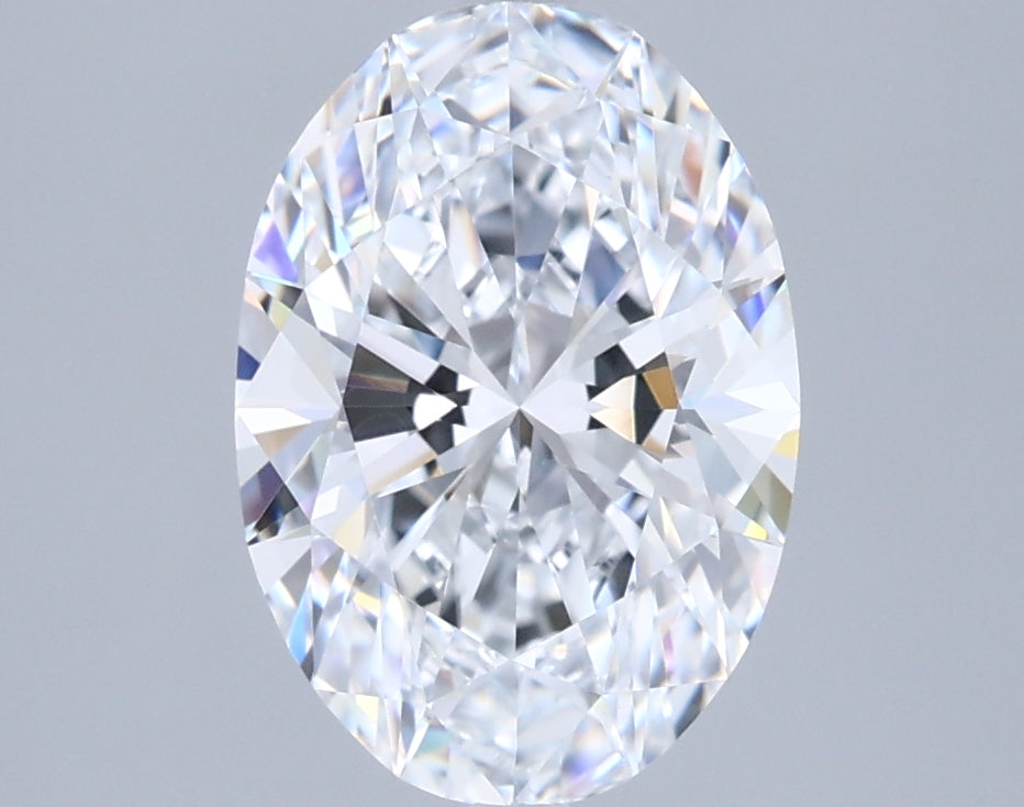2.19 Carat Oval Shaped, Ideal Cut, D Color, VVS1 Clarity, IGI Certified Lab Grown Diamond