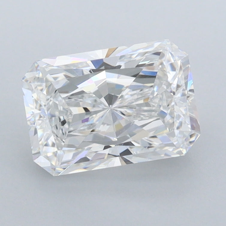 1.52 Carat Radiant Shaped, Ideal Cut, D Color, IF Clarity, IGI Certified Lab Grown Diamond