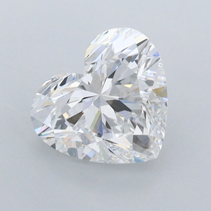 1.02 Carat Heart Shaped, Ideal Cut, E Color, IF Clarity, IGI Certified Lab Grown Diamond