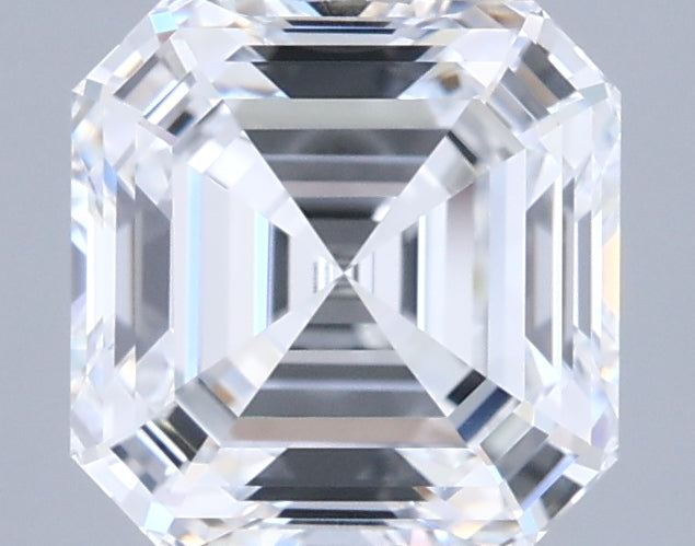 2.03 Carat Asscher Shaped, Ideal Cut, D Color, VVS1 Clarity, IGI Certified Lab Grown Diamond