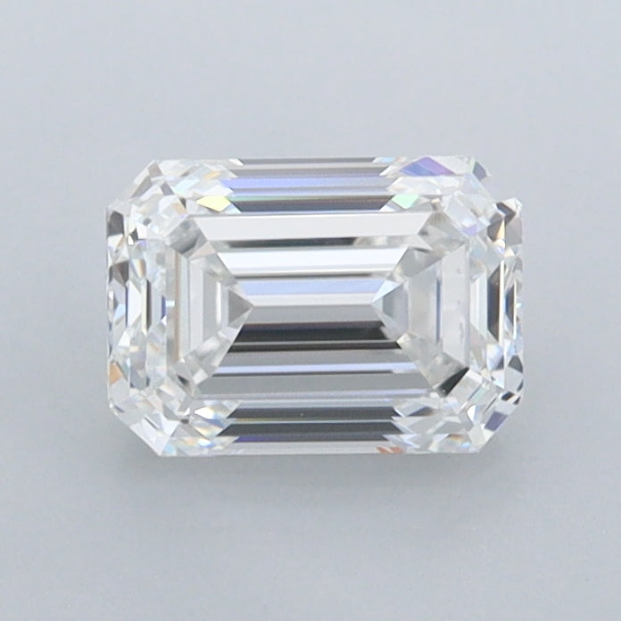 1.03 Carat Emerald Shaped, Ideal Cut, D Color, VVS1 Clarity, IGI Certified Lab Grown Diamond