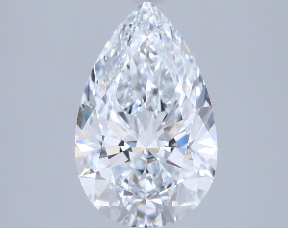 1.92 Carat Pear Shaped, Ideal Cut, F Color, VVS1 Clarity, IGI Certified Lab Grown Diamond