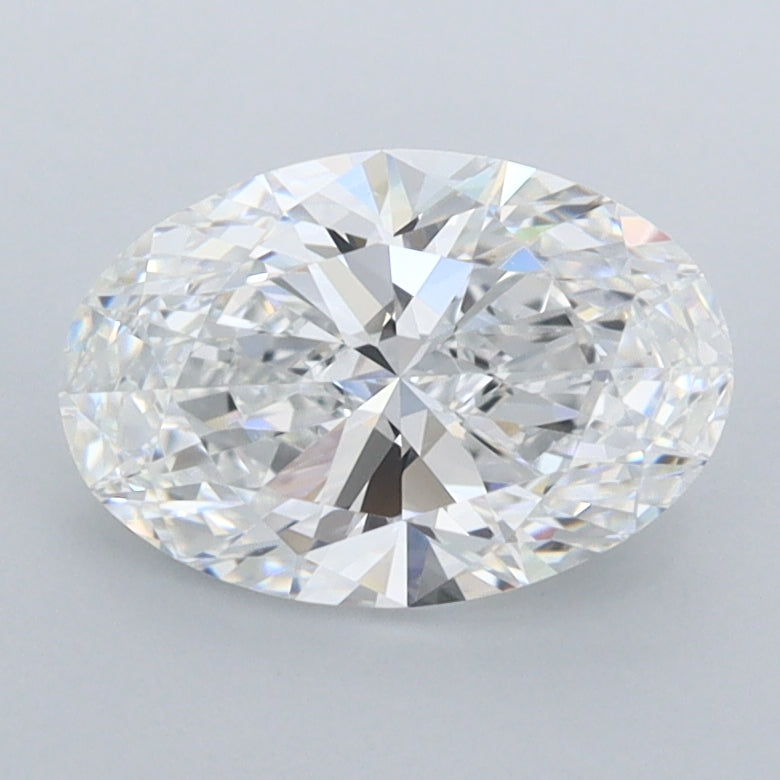 1.56 Carat Oval Shaped, Ideal Cut, E Color, FL Clarity, IGI Certified Lab Grown Diamond