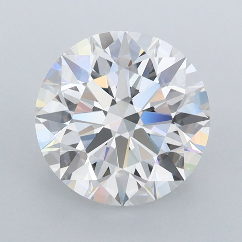 2.05 Carat Round Shaped, Ideal Cut, D Color, FL Clarity, IGI Certified Lab Grown Diamond