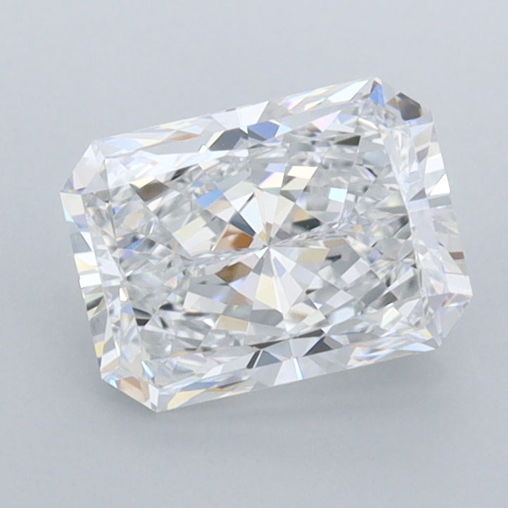 1.38 Carat Radiant Shaped, Excellent Cut, D Color, FL Clarity, IGI Certified Lab Grown Diamond