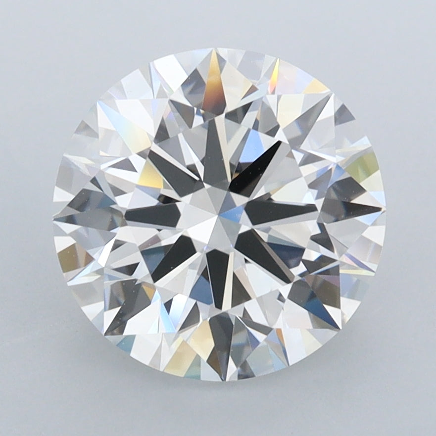 3.16 Carat Round Shaped, Ideal Cut, D Color, FL Clarity, IGI Certified Lab Grown Diamond