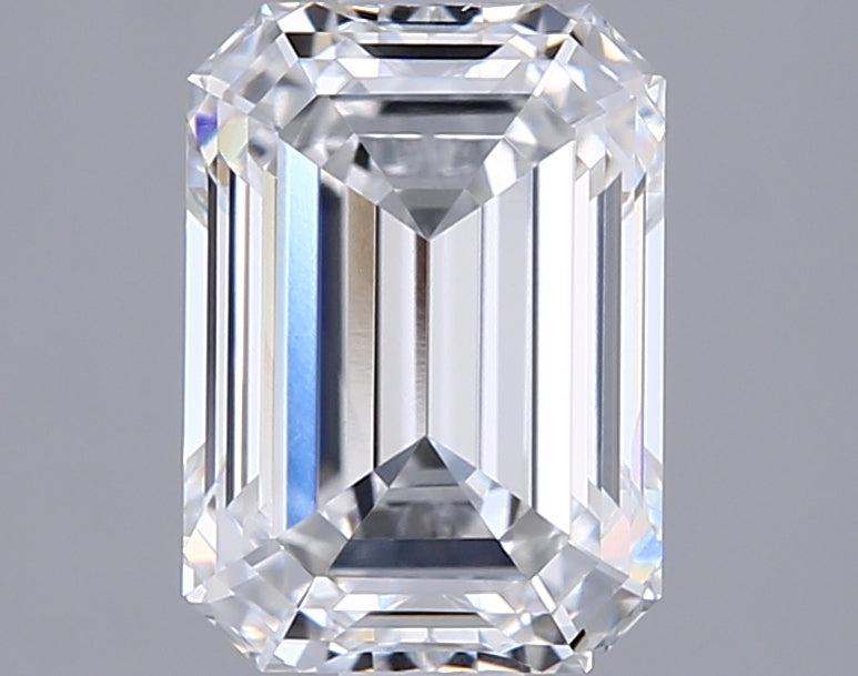 1.60 Carat Emerald Shaped, Ideal Cut, E Color, VVS1 Clarity, IGI Certified Lab Grown Diamond