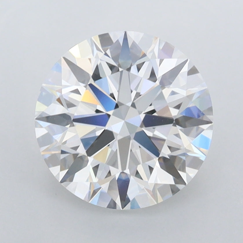 2.20 Carat Round Shaped, E Color, VVS1 Clarity, GCAL Certified Lab Grown Diamond