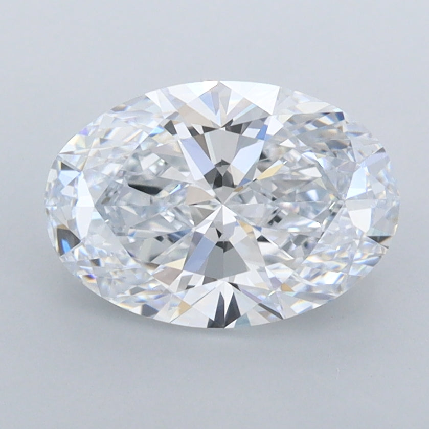 1.78 Carat Oval Shaped, Ideal Cut, E Color, FL Clarity, IGI Certified Lab Grown Diamond