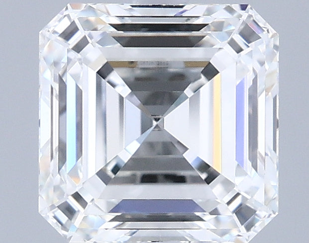 1.92 Carat Asscher Shaped, Ideal Cut, E Color, VVS1 Clarity, IGI Certified Lab Grown Diamond