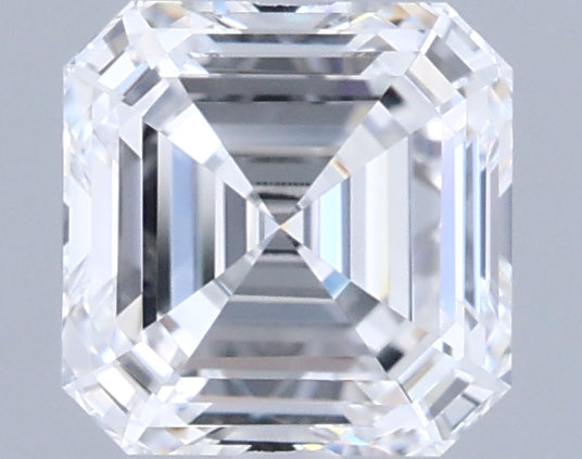 1.06 Carat Asscher Shaped, Ideal Cut, D Color, VVS1 Clarity, IGI Certified Lab Grown Diamond