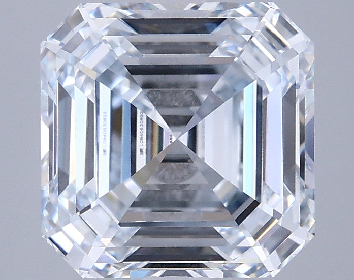 3.05 Carat Asscher Shaped, Ideal Cut, G Color, VVS2 Clarity, IGI Certified Lab Grown Diamond