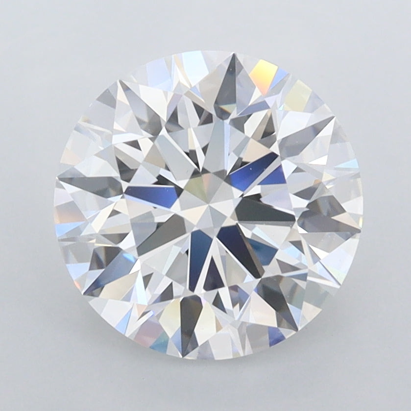 2.32 Carat Round Shaped, D Color, VVS1 Clarity, GCAL Certified Lab Grown Diamond