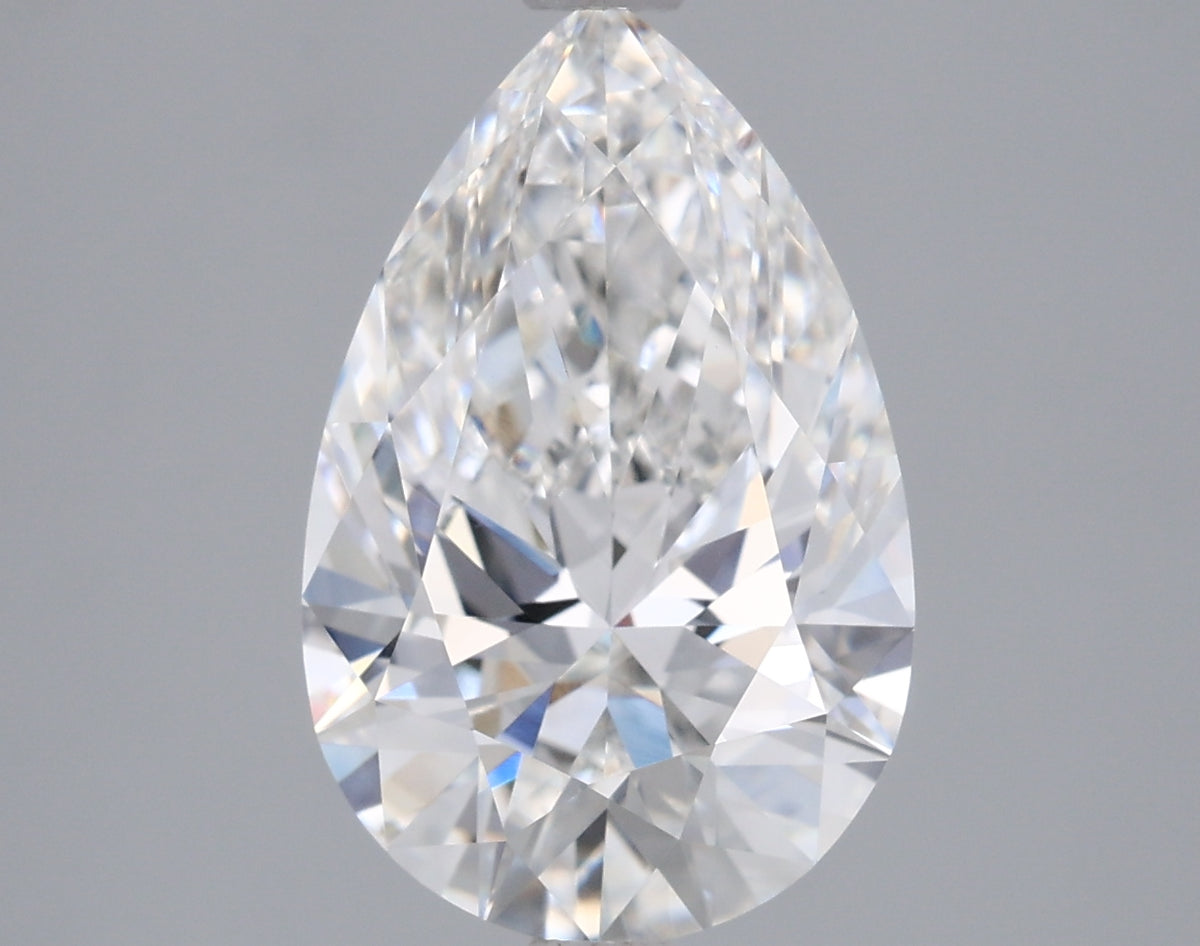2.51 Carat Pear Shaped, Ideal Cut, E Color, VVS1 Clarity, IGI Certified Lab Grown Diamond