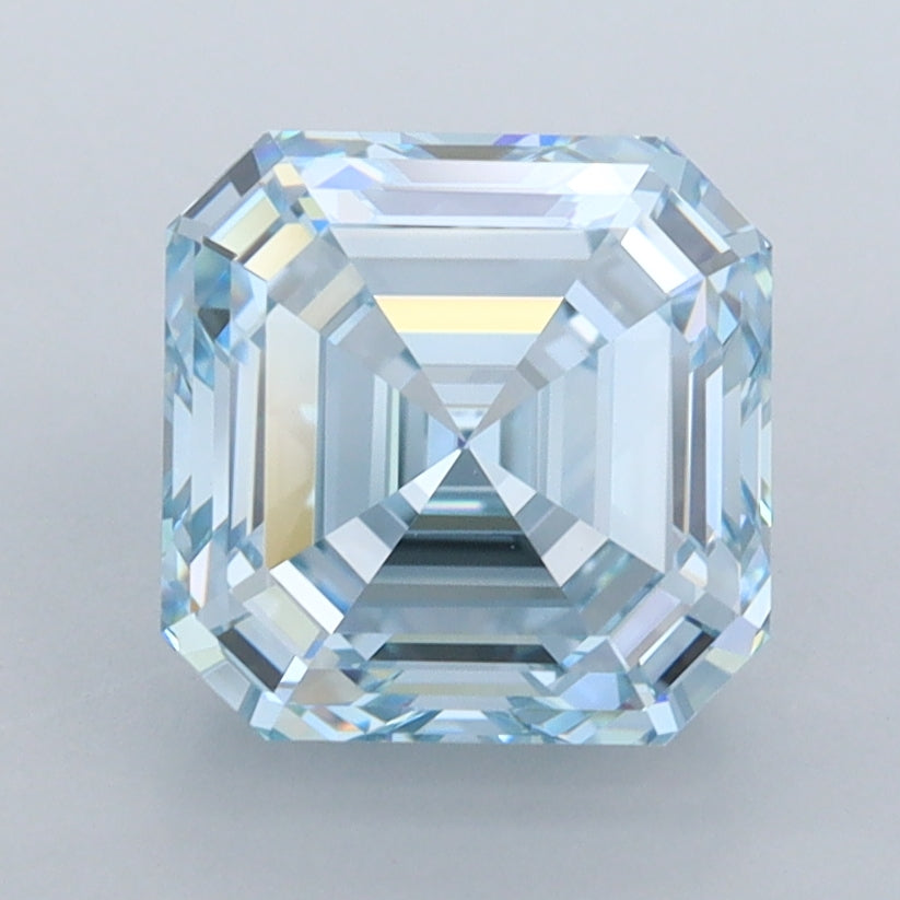 2.88 Carat Asscher Shaped, Ideal Cut, VVS1 Clarity, IGI Certified Lab Grown Diamond