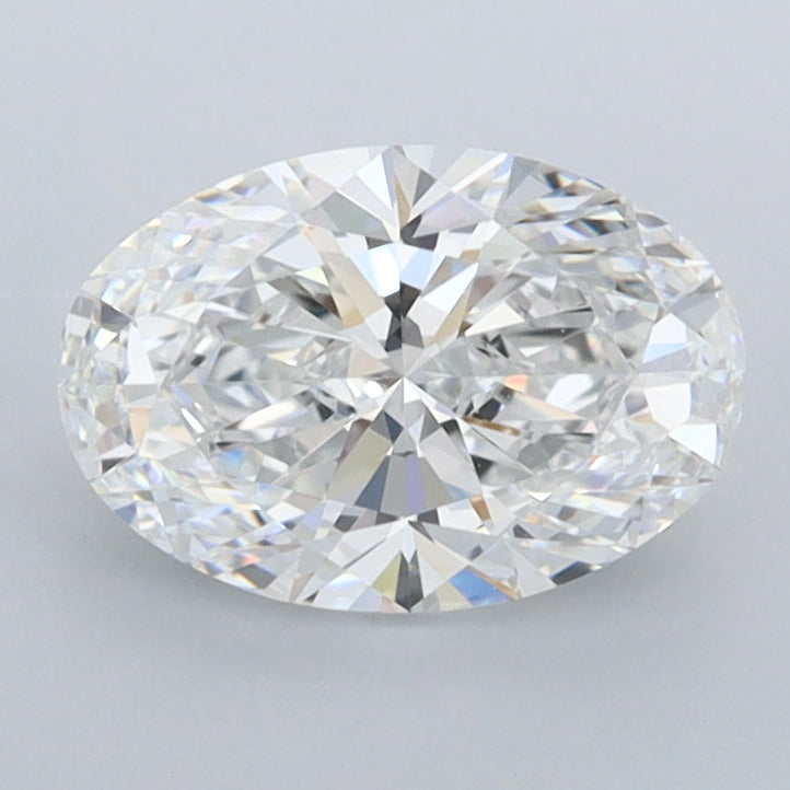1.32 Carat Oval Shaped, Ideal Cut, E Color, FL Clarity, IGI Certified Lab Grown Diamond