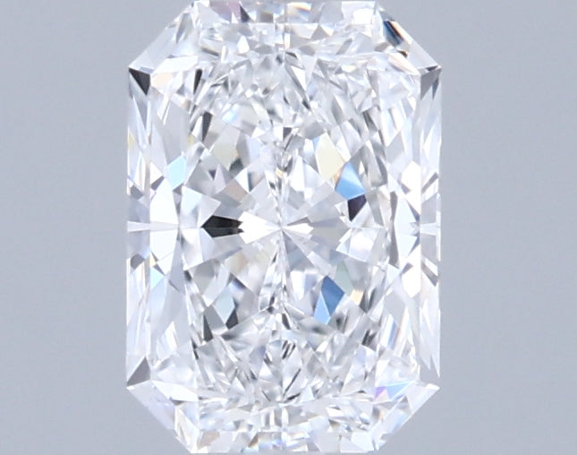 0.91 Carat Radiant Shaped, Ideal Cut, D Color, VVS2 Clarity, IGI Certified Lab Grown Diamond
