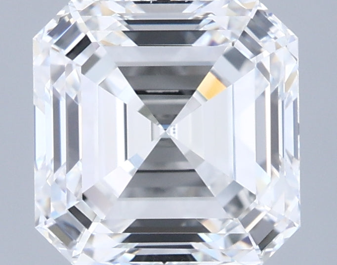 2.51 Carat Asscher Shaped, Ideal Cut, E Color, VVS1 Clarity, IGI Certified Lab Grown Diamond