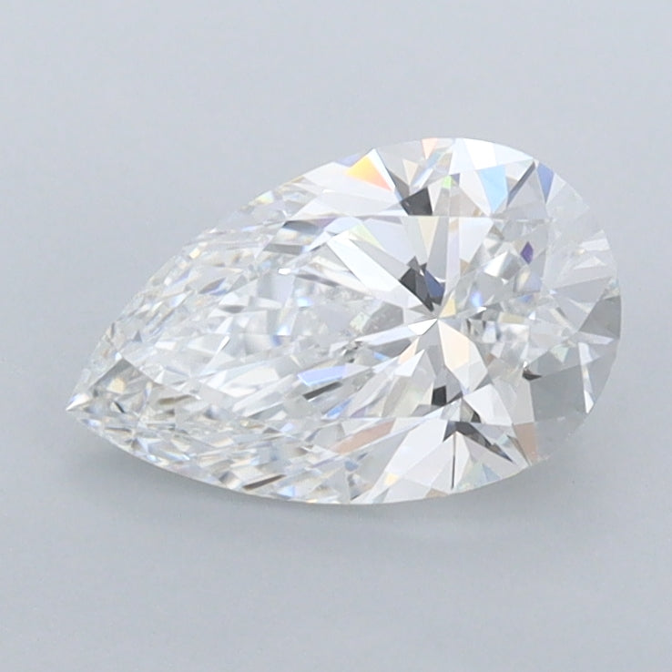 1.02 Carat Pear Shaped, Ideal Cut, D Color, VVS1 Clarity, IGI Certified Lab Grown Diamond